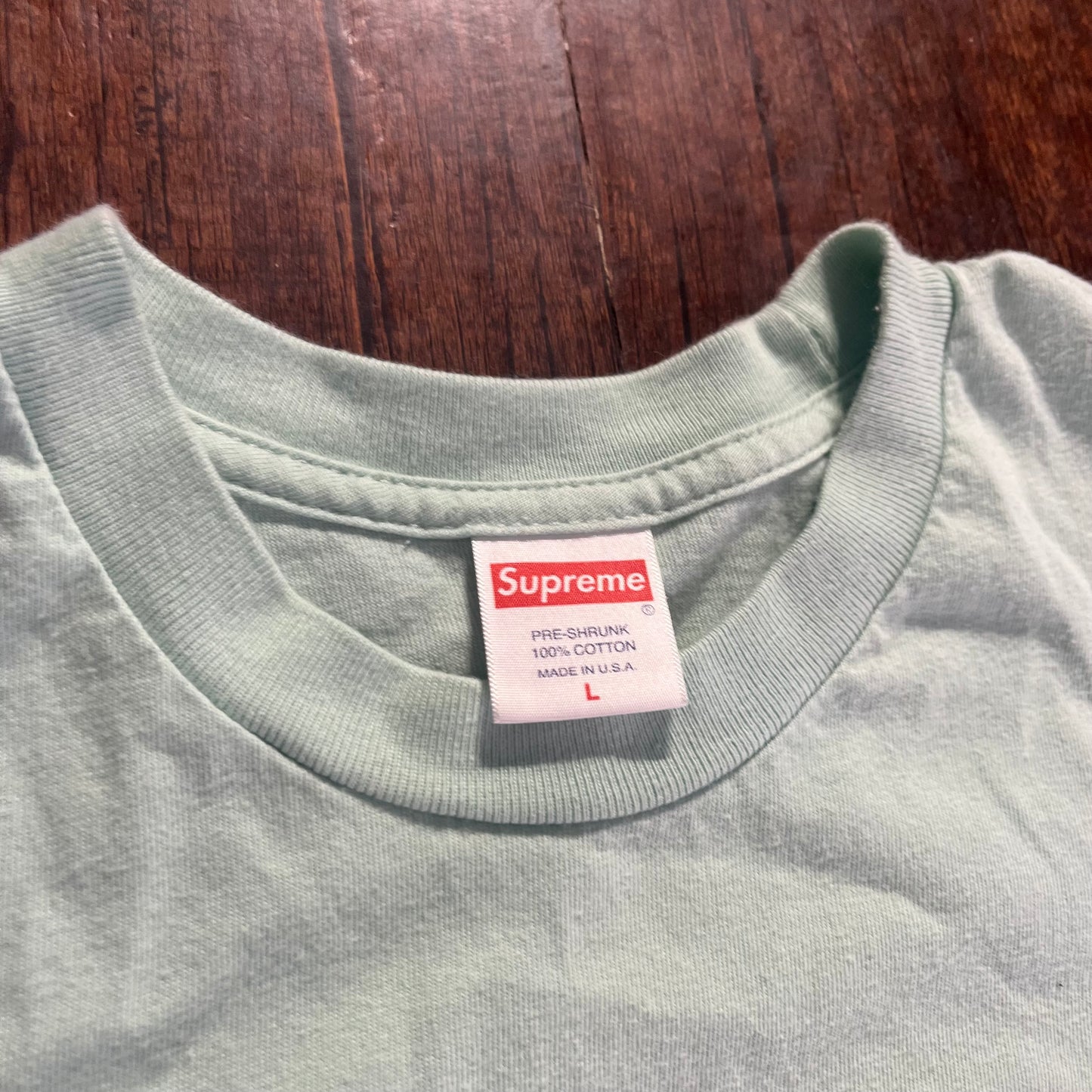 Supreme Teal Art Shirt Size Large