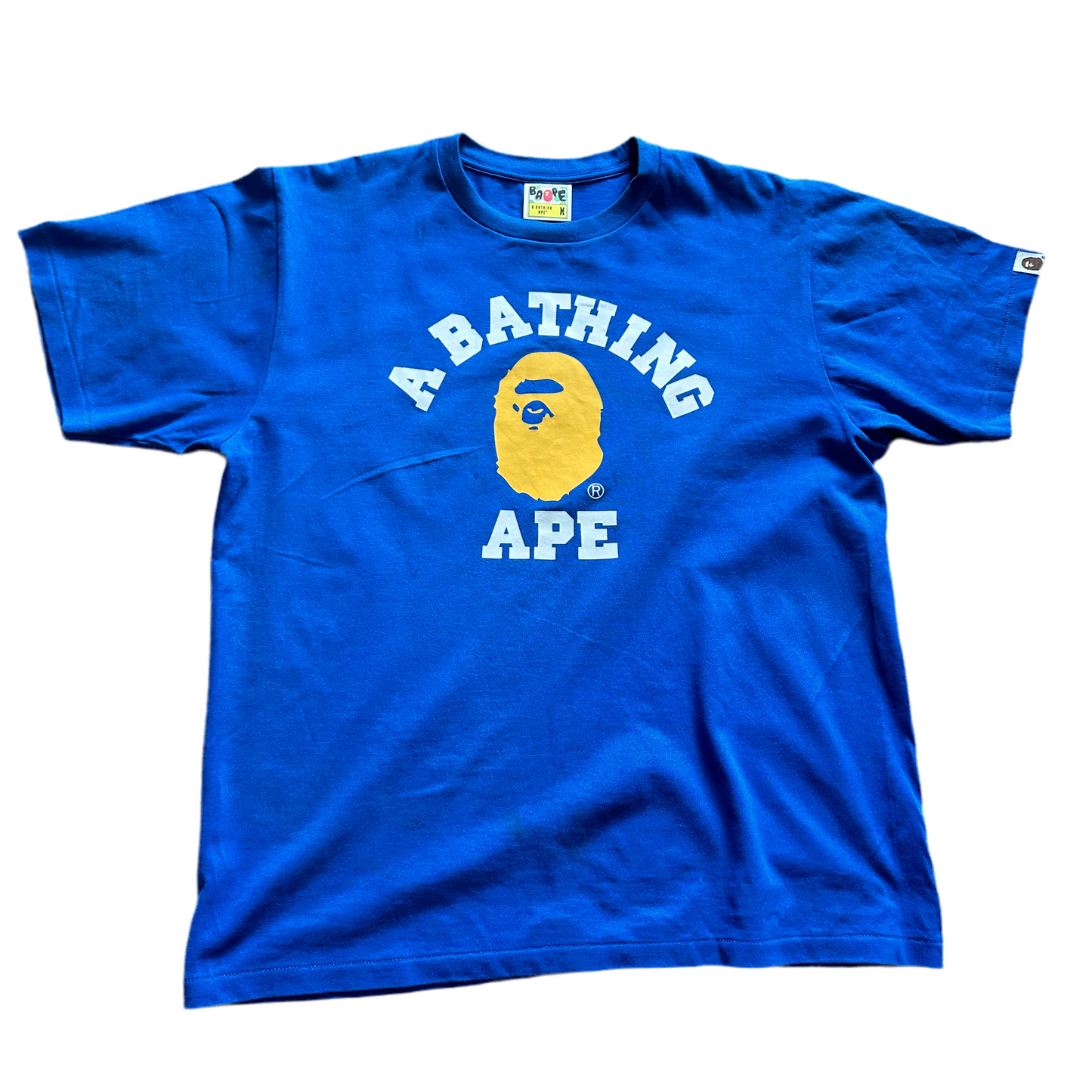 Bape Blue Gorilla Head Tee Size M