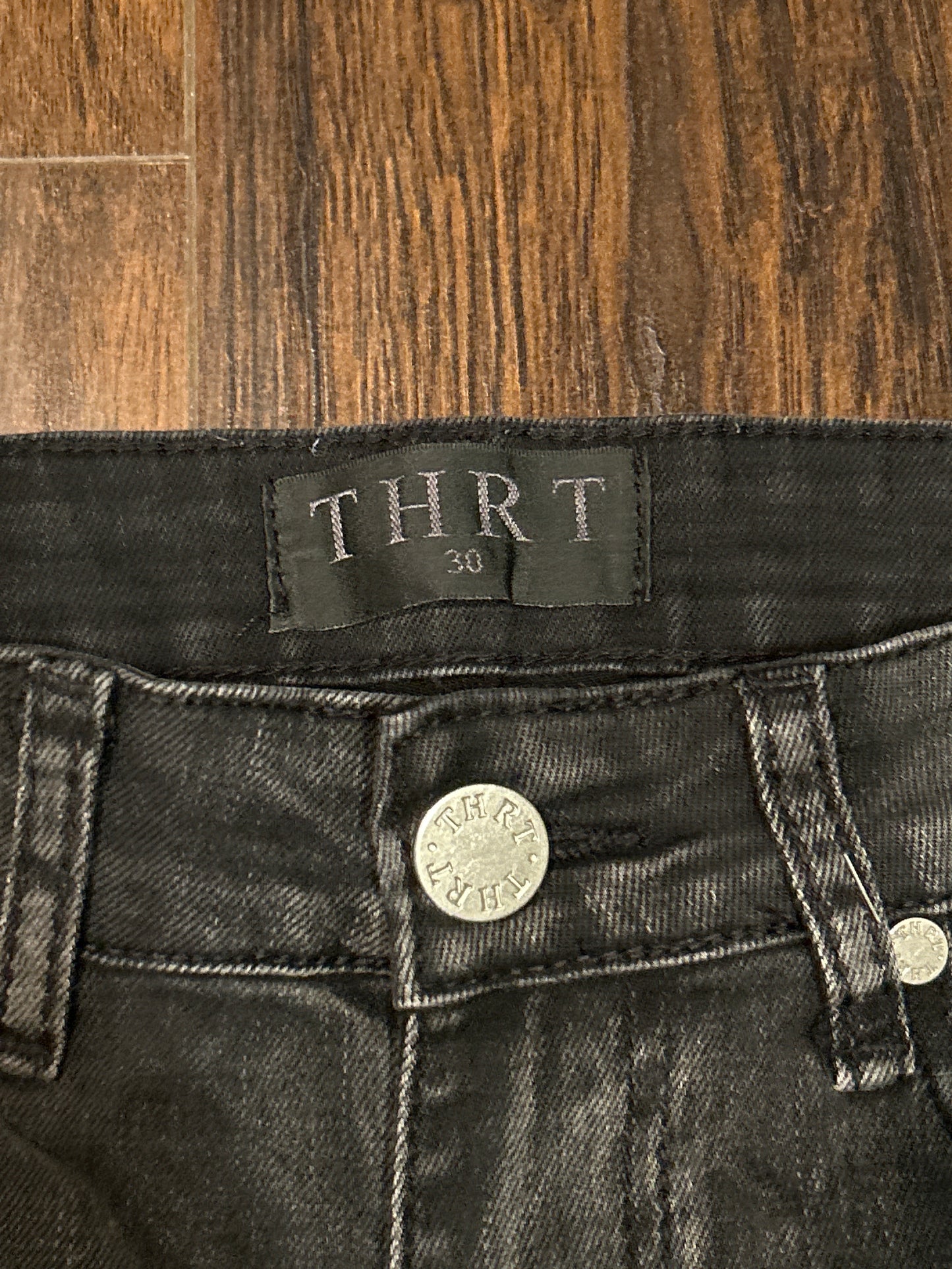 THRT Patchwork Black Jeans Size 30