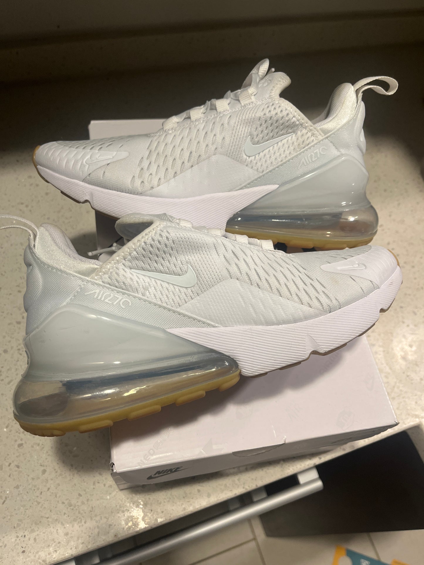 Air Max 270 White Size 6.5Y