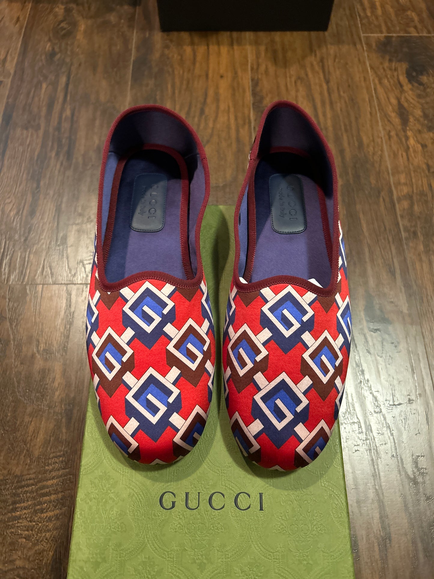 Gucci House Shoes Red Size 13 NEW