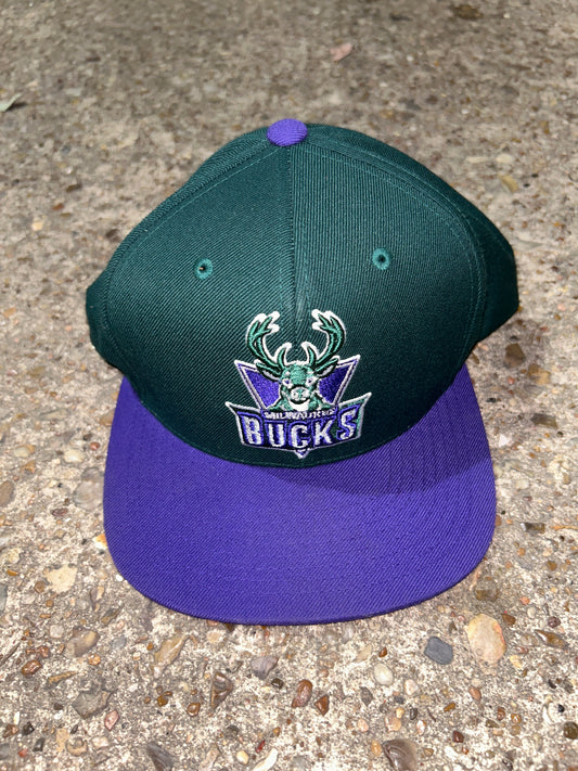 Mitchell & Ness Milwaukee Bucks SnapBack Hat