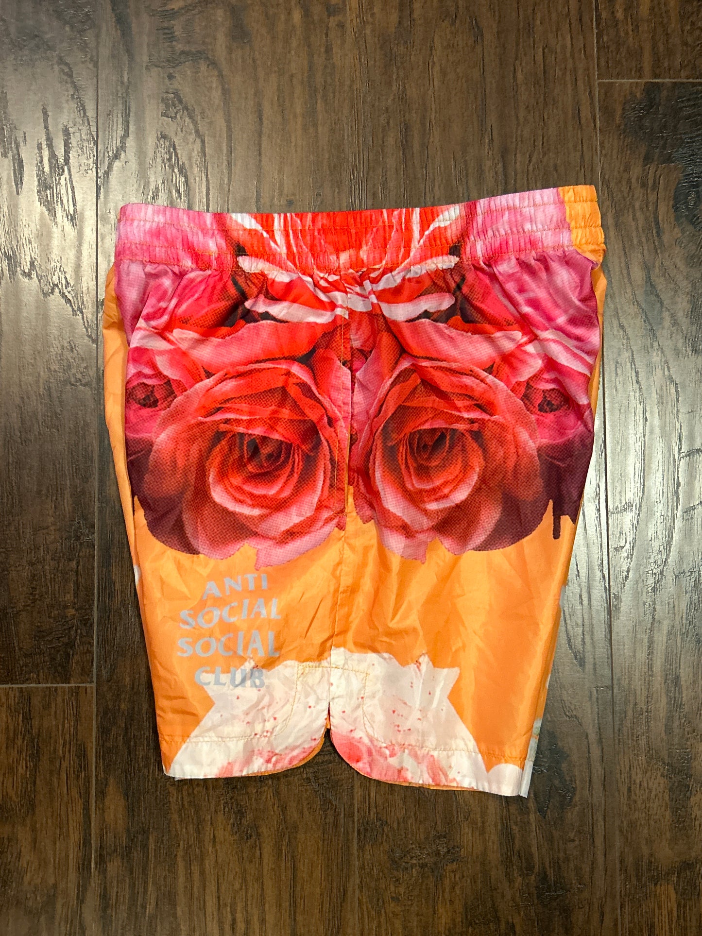 ASSC Floral Orange Shorts Size L