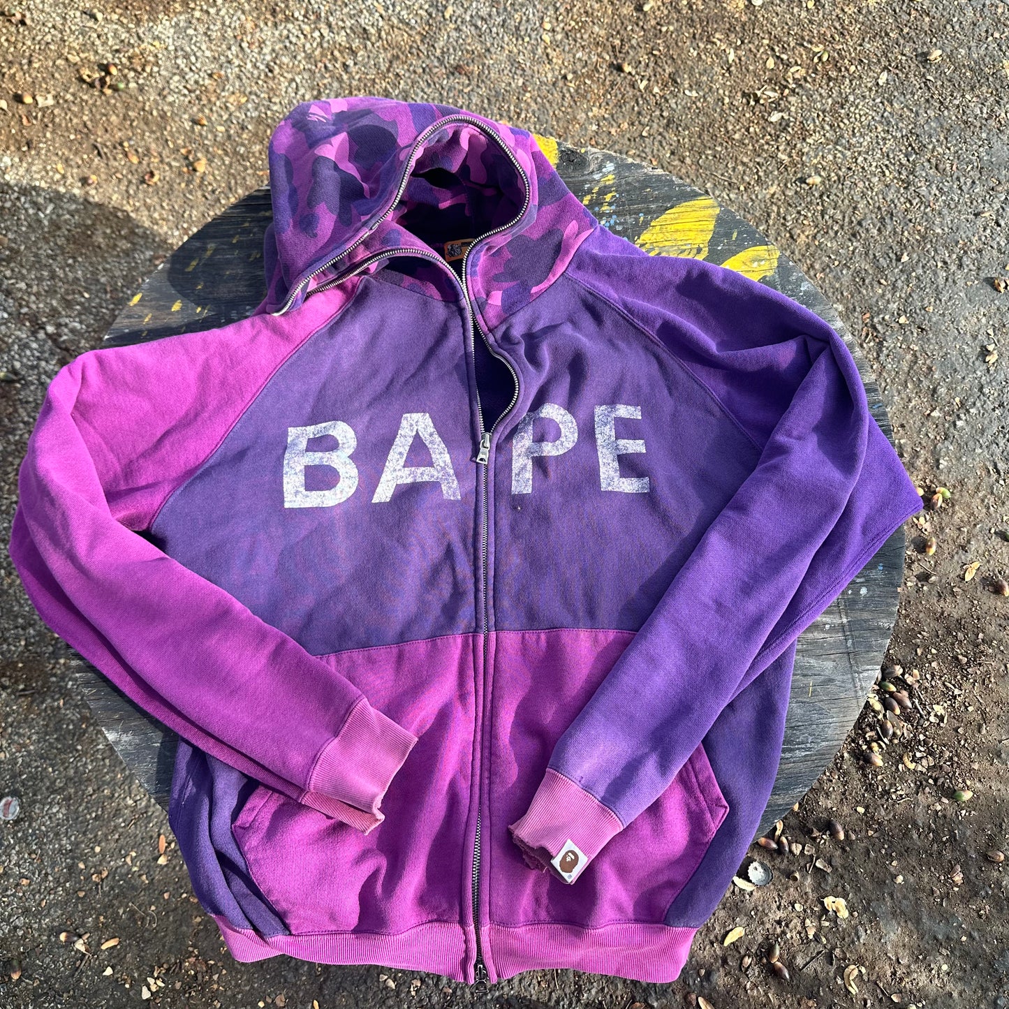 Bape Purple Full Zip Size M