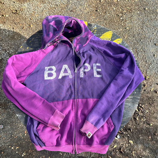 Bape Purple Full Zip Size M