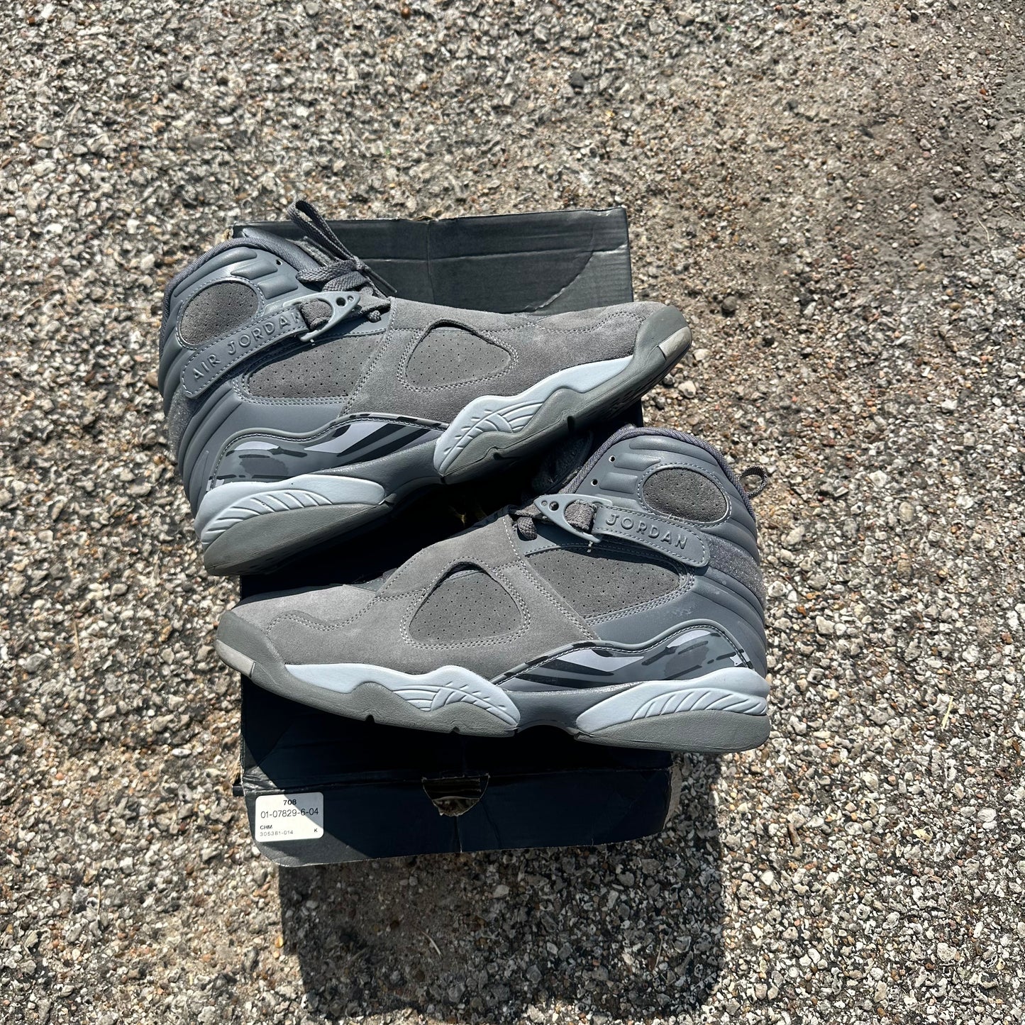 AJ8 Cool Grey Size 10.5