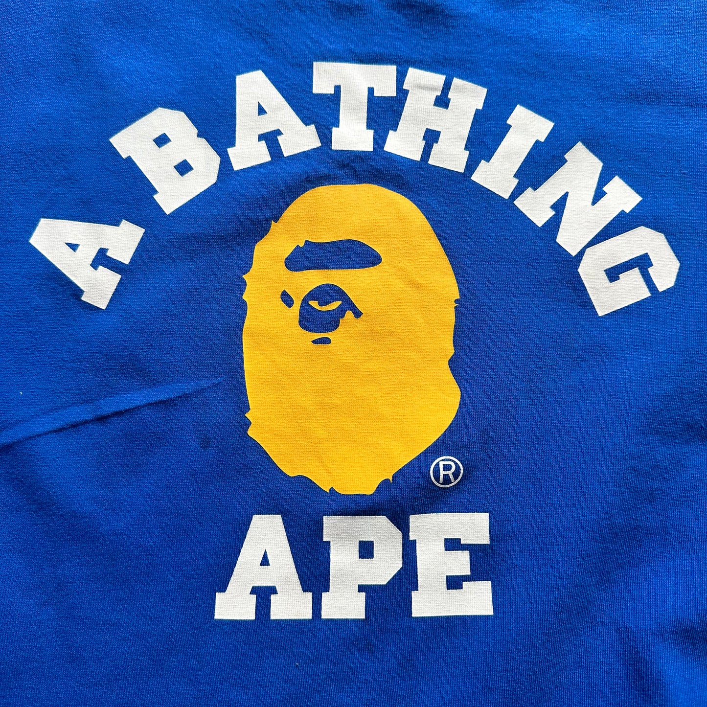 Bape Blue Gorilla Head Tee Size M