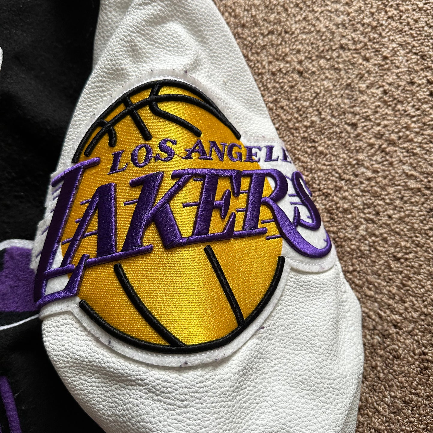 Los Angeles Lakers X Pro Stitch Leather Varsity Jacket Size S