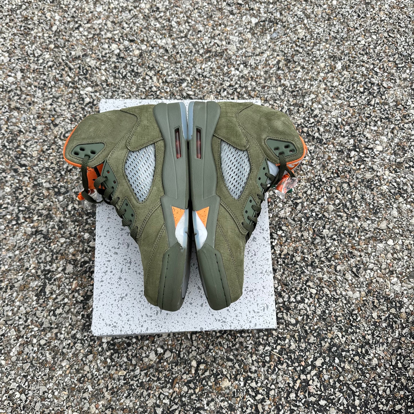 AJ5 Olive Size 9.5