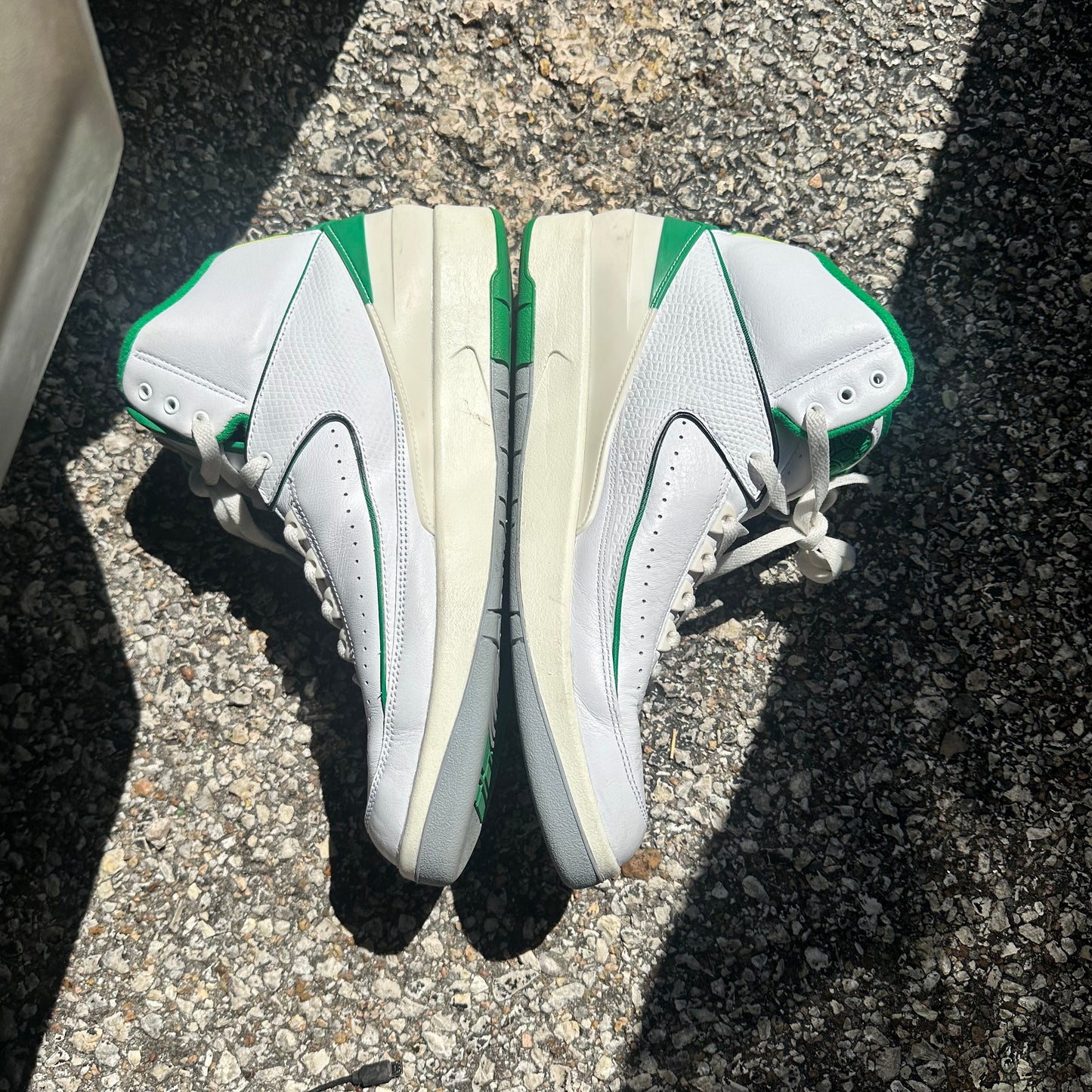 AJ2 Lucky Green NB Size 11