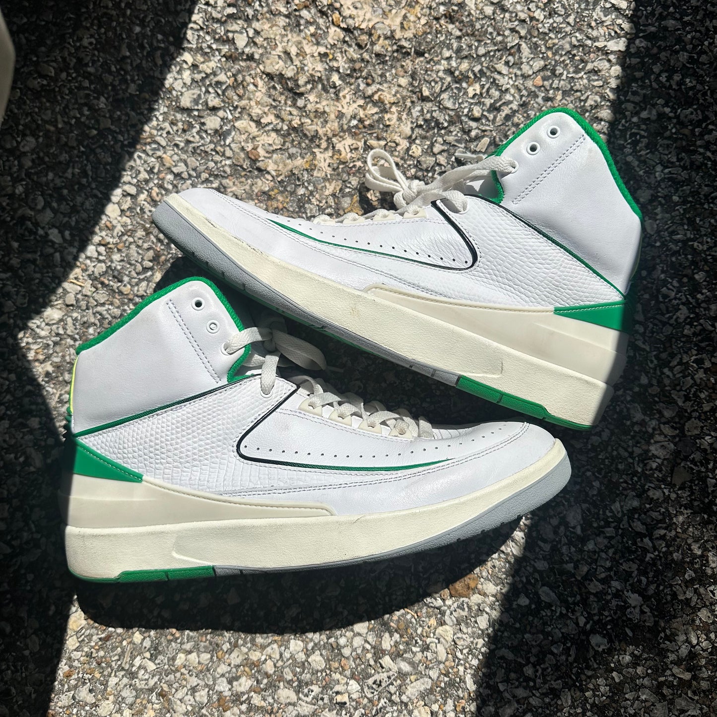 AJ2 Lucky Green NB Size 11