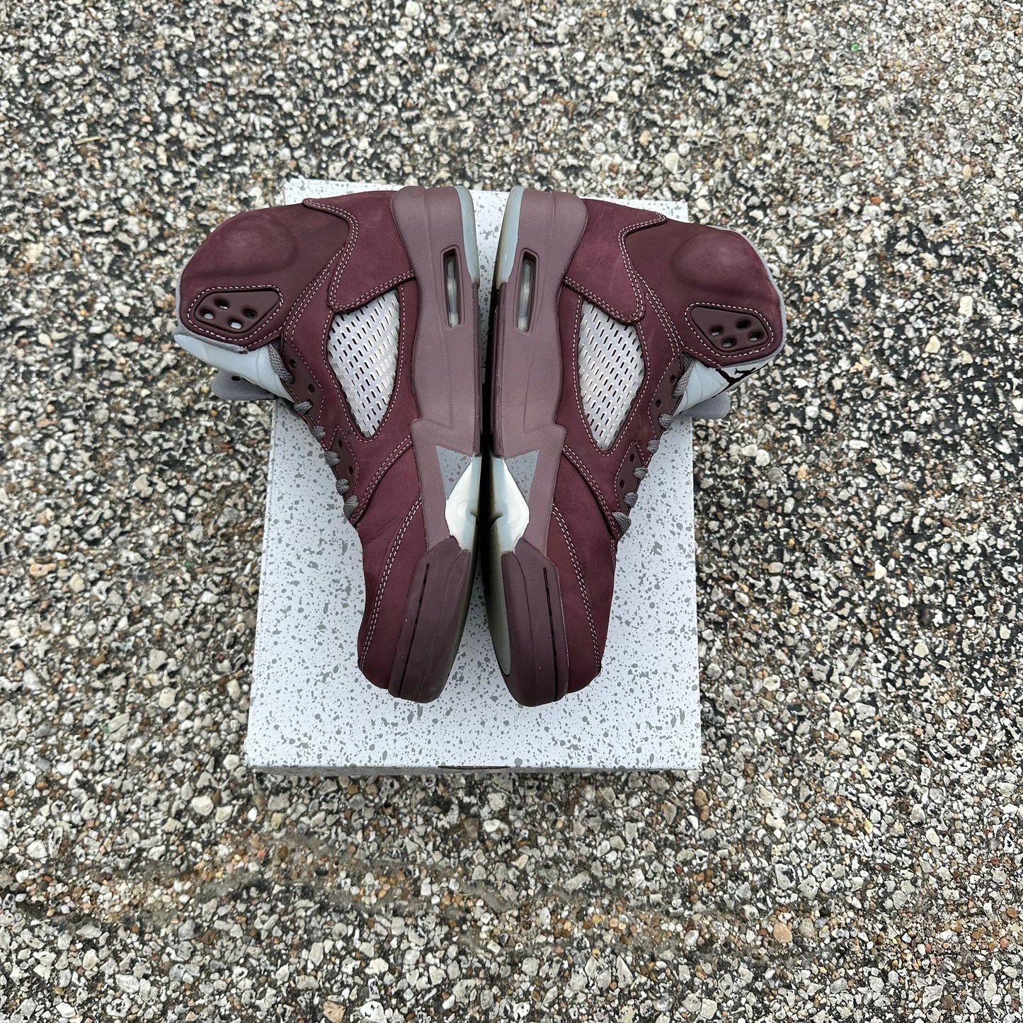 AJ5 Burgundy Size 9.5