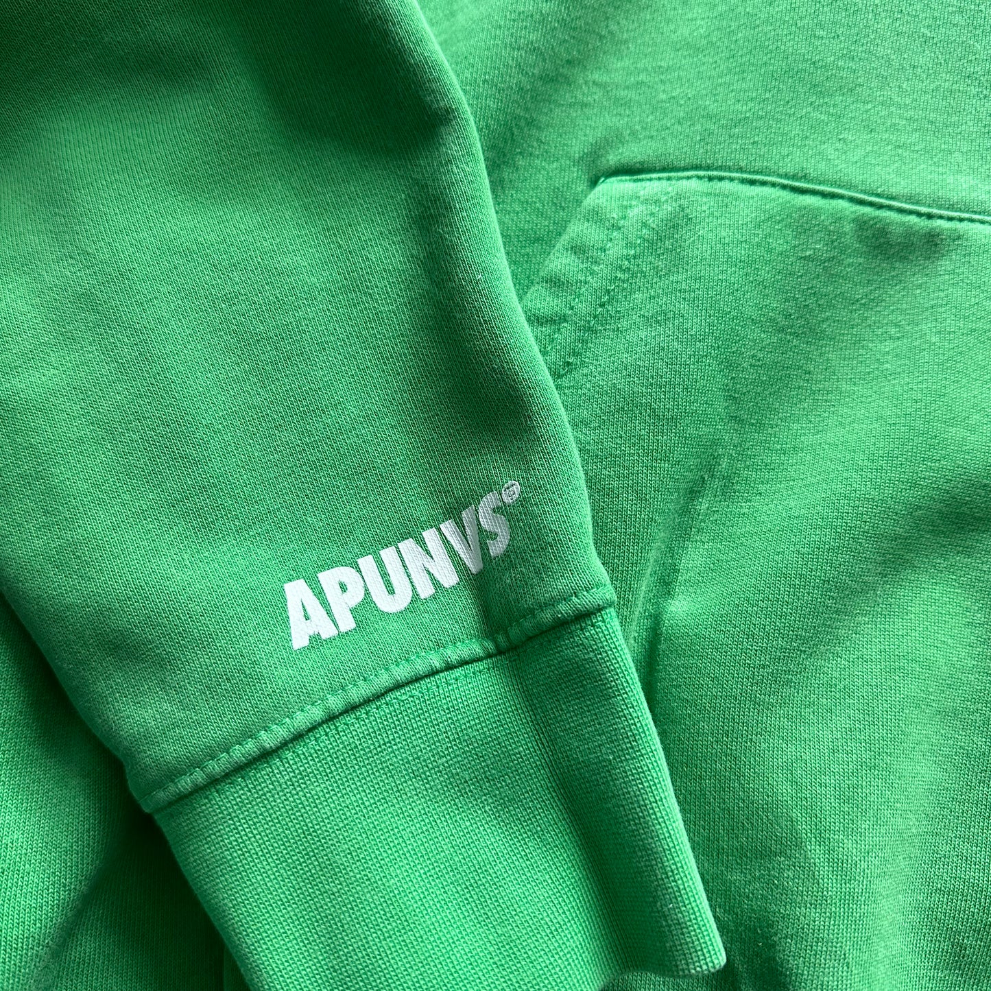 Aape Green Pull Over Hoodie Size M