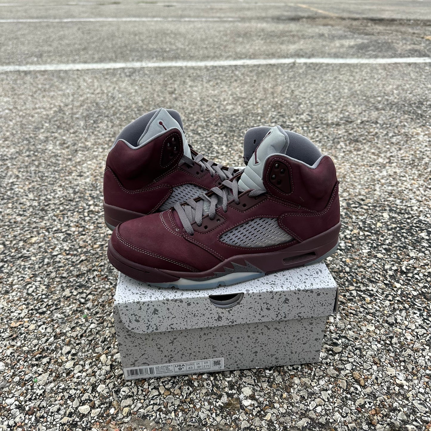 AJ5 Burgundy Size 9.5