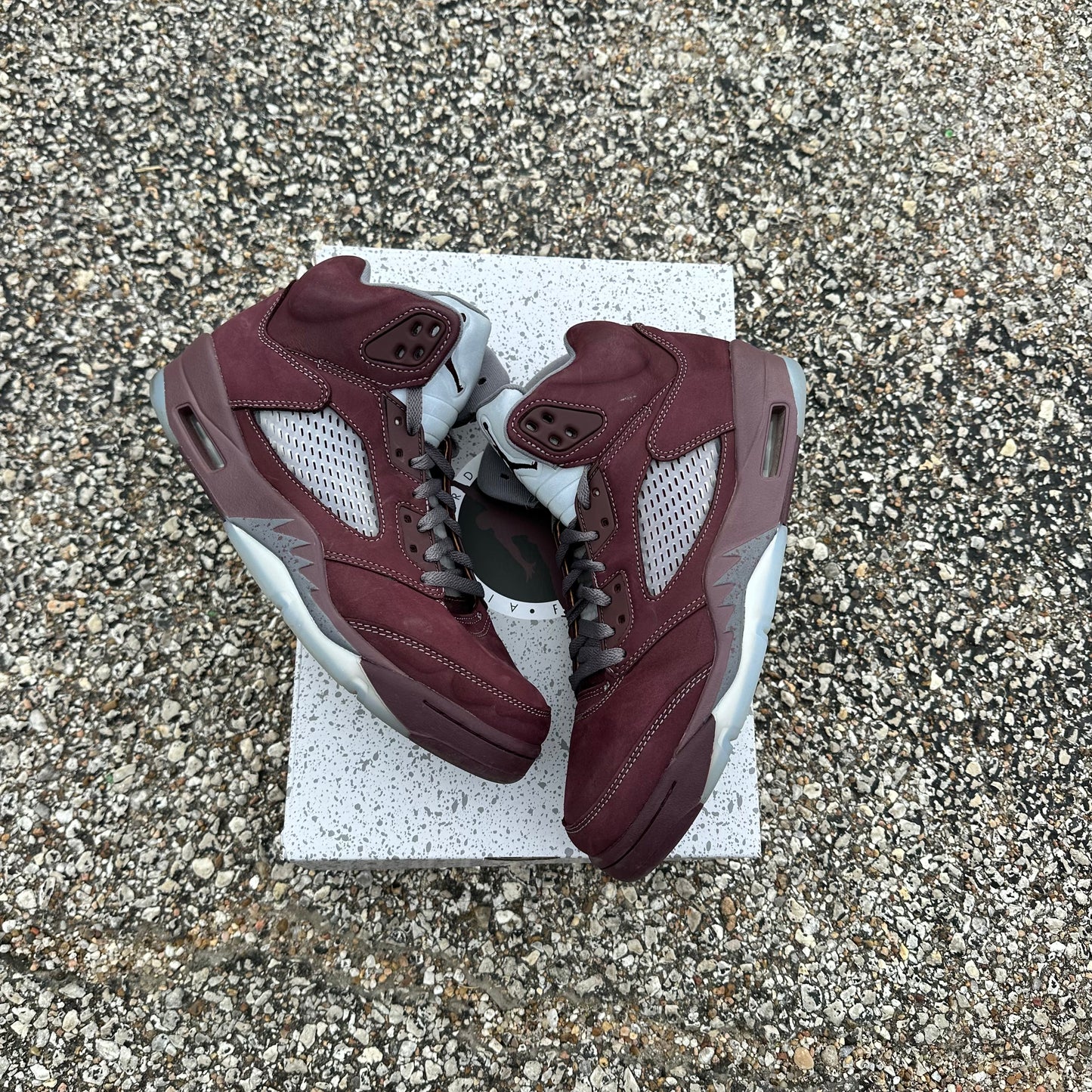 AJ5 Burgundy Size 9.5