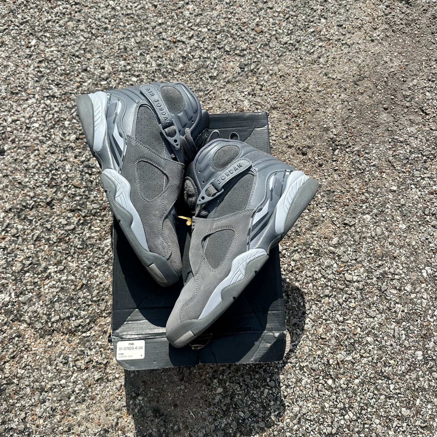 AJ8 Cool Grey Size 10.5