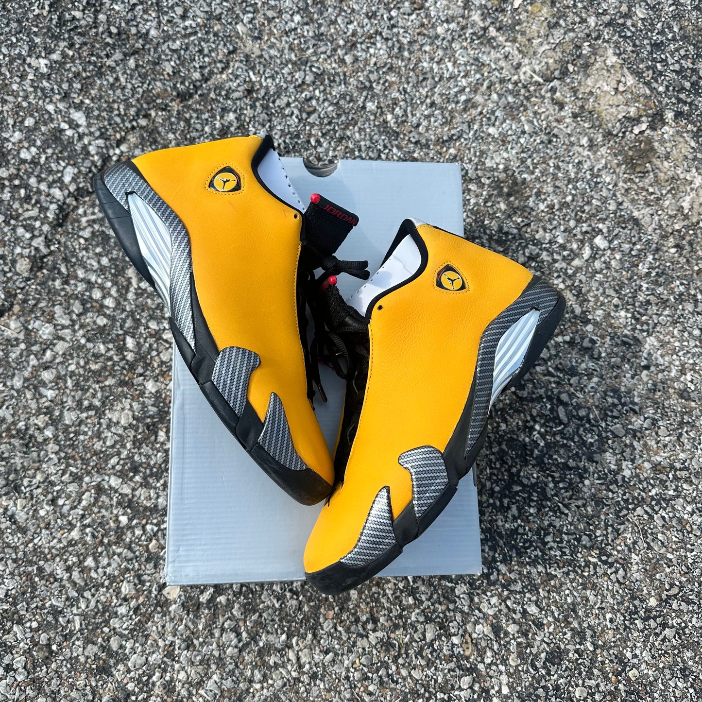 AJ14 Yellow Ferarri Size 10