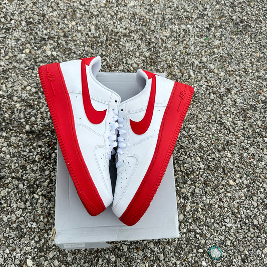 AF1 Red White Size 9