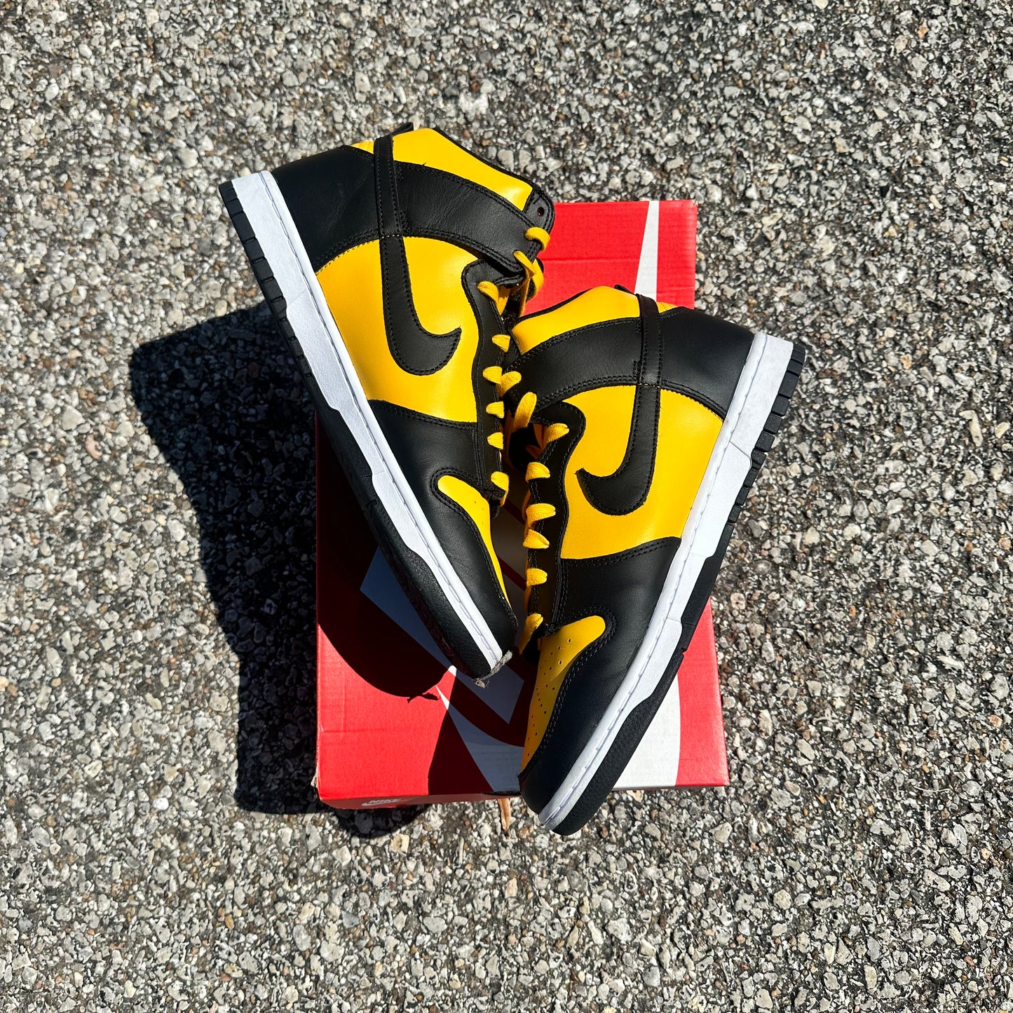 Dunk Hi Black & Yellow Size 11