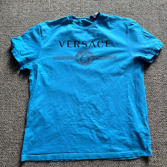 Versace Blue Tee Size M