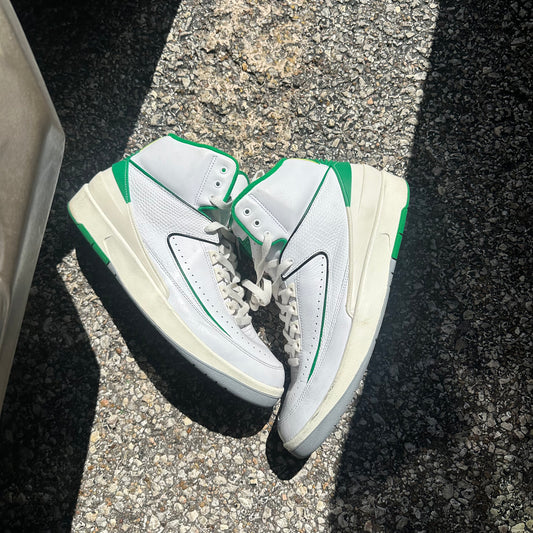 AJ2 Lucky Green NB Size 11