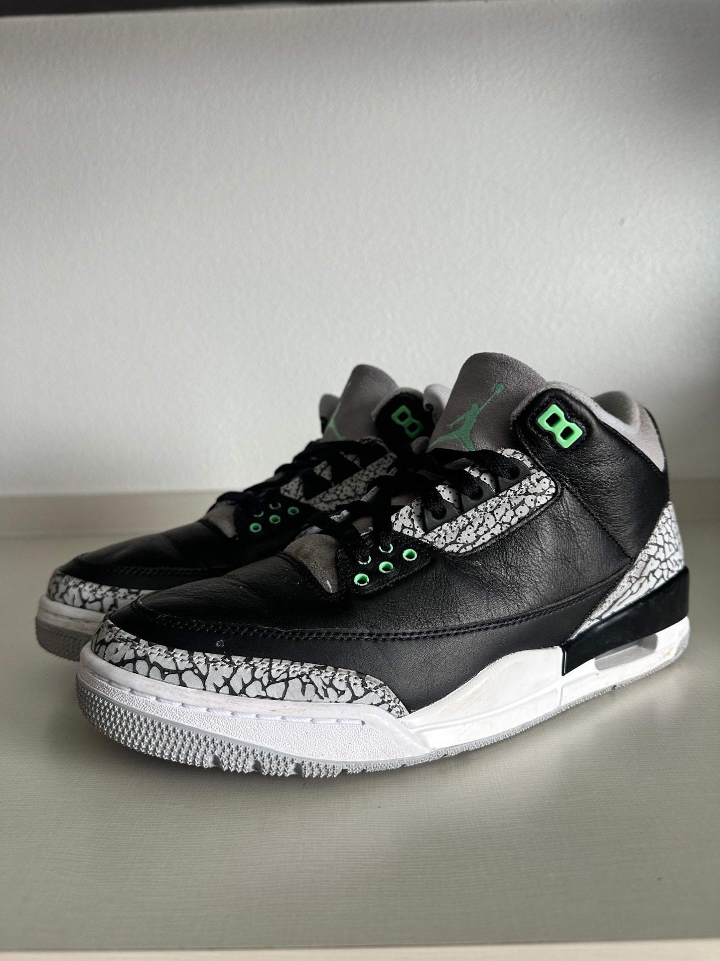 AJ3 Green Glow Size 10