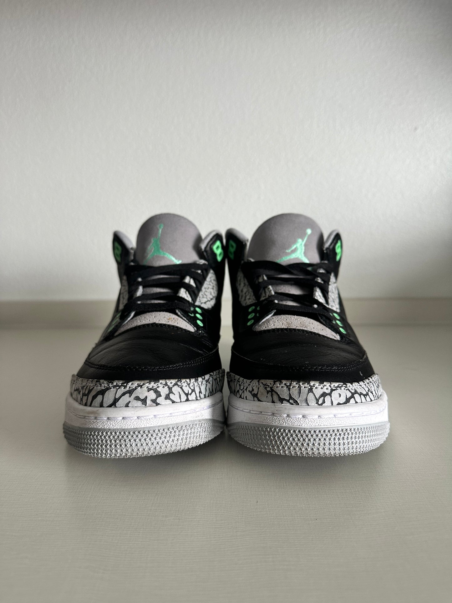 AJ3 Green Glow Size 10