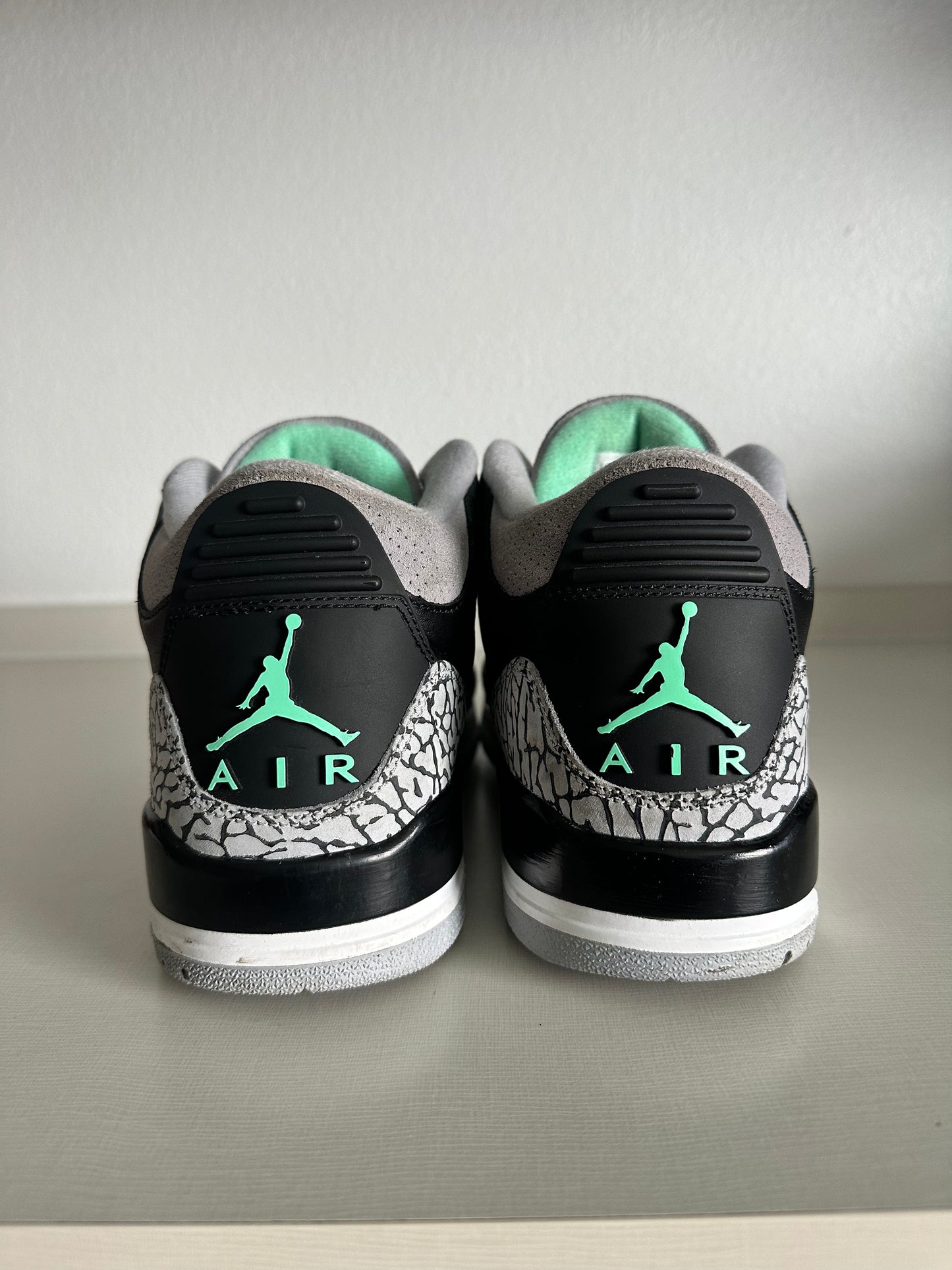 AJ3 Green Glow Size 10