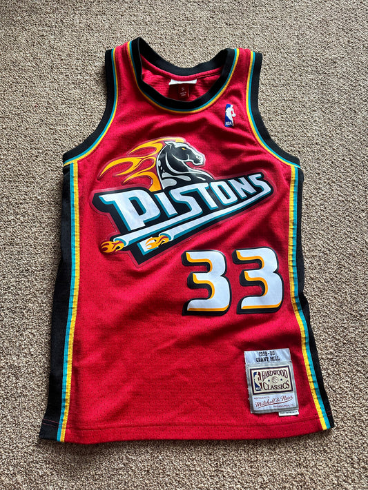 Detriot Pistons Grant Hill Jersey Size S