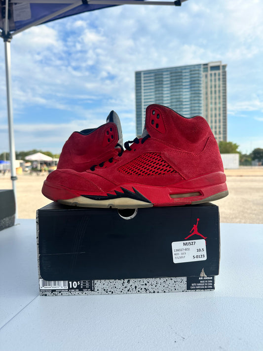 AJ5 Red Suede Size 10.5